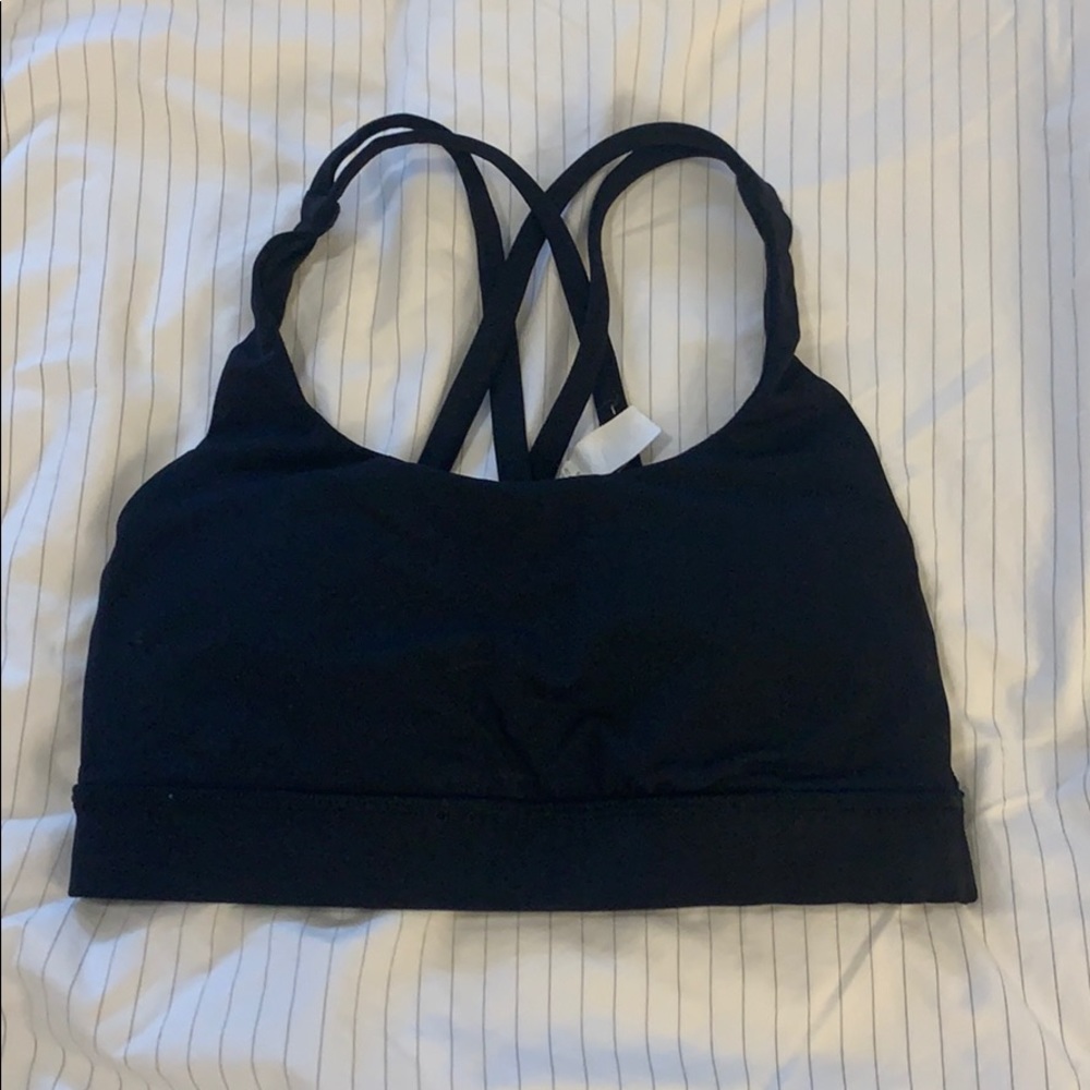 Size 2 black lululemon sports bra
